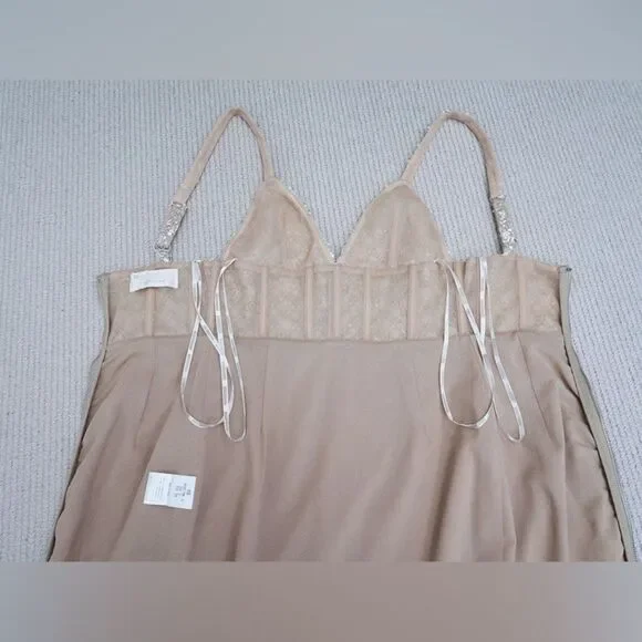 NWOT Bronx and Banco Allegra Silver Sequin Maxi Dress Gown, size XS, S &M - Picture 11 of 11